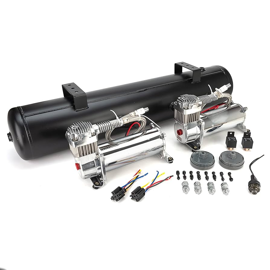 Amazon.com: FOMIUZY Chrome 580 Air Compressors System Kit 5